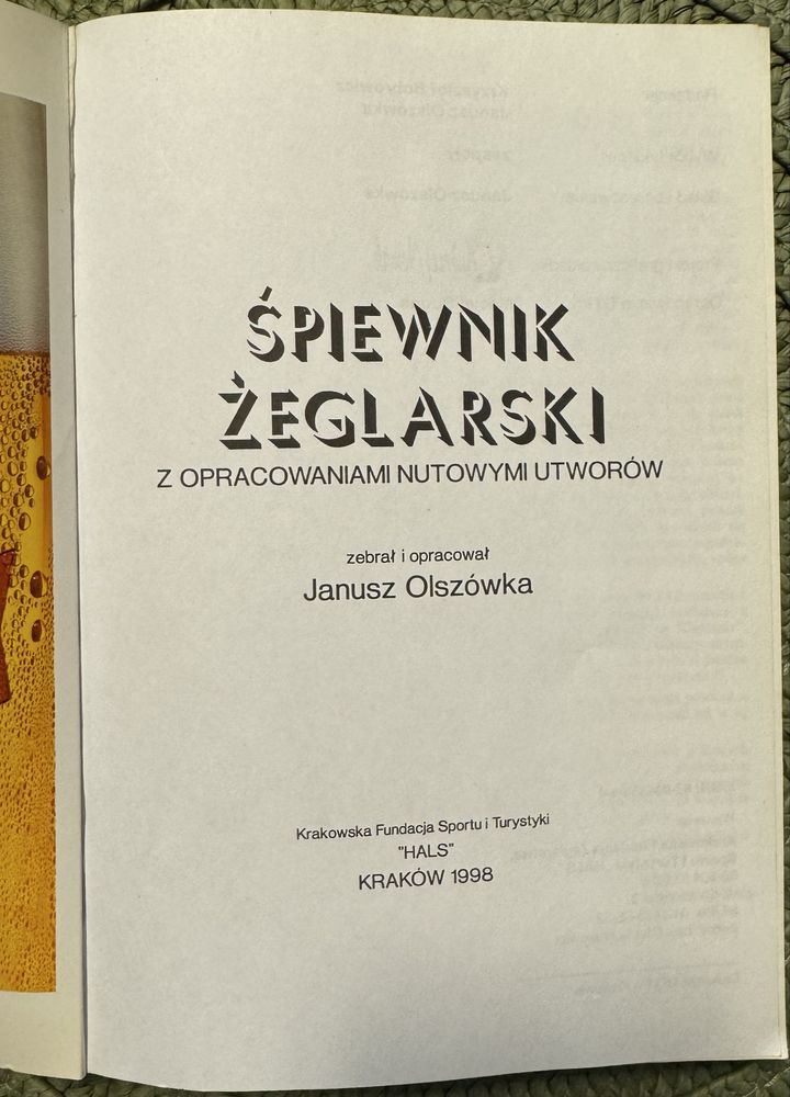 Śpiewnik żeglarski Fundacji Hals