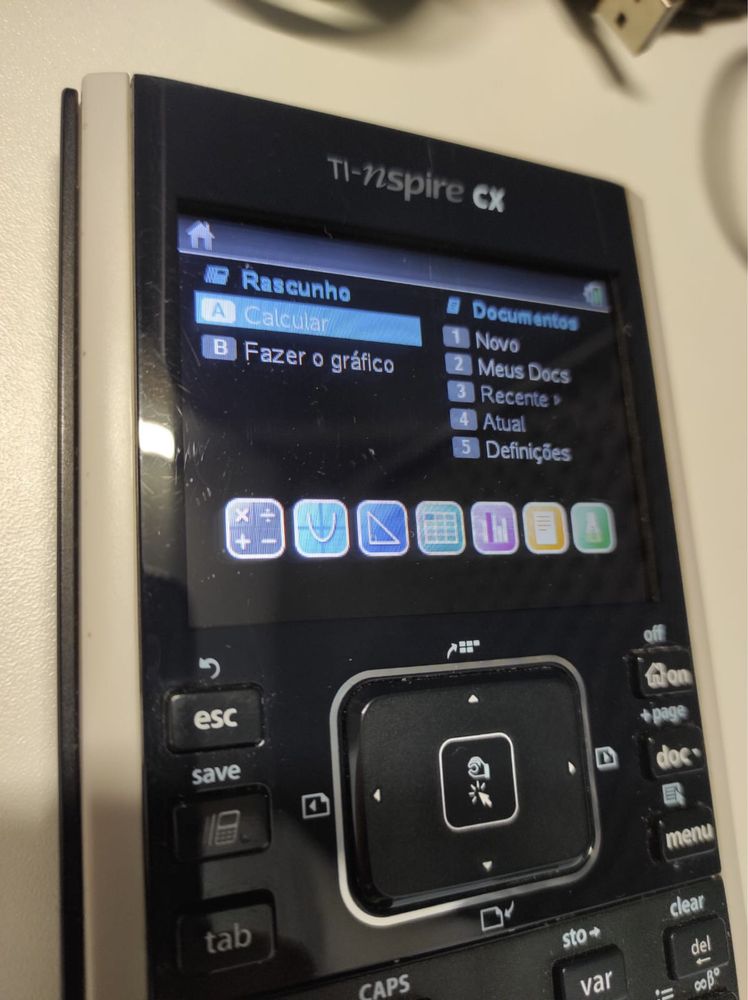 Calculadora TI-NSpire CX c/acessórios