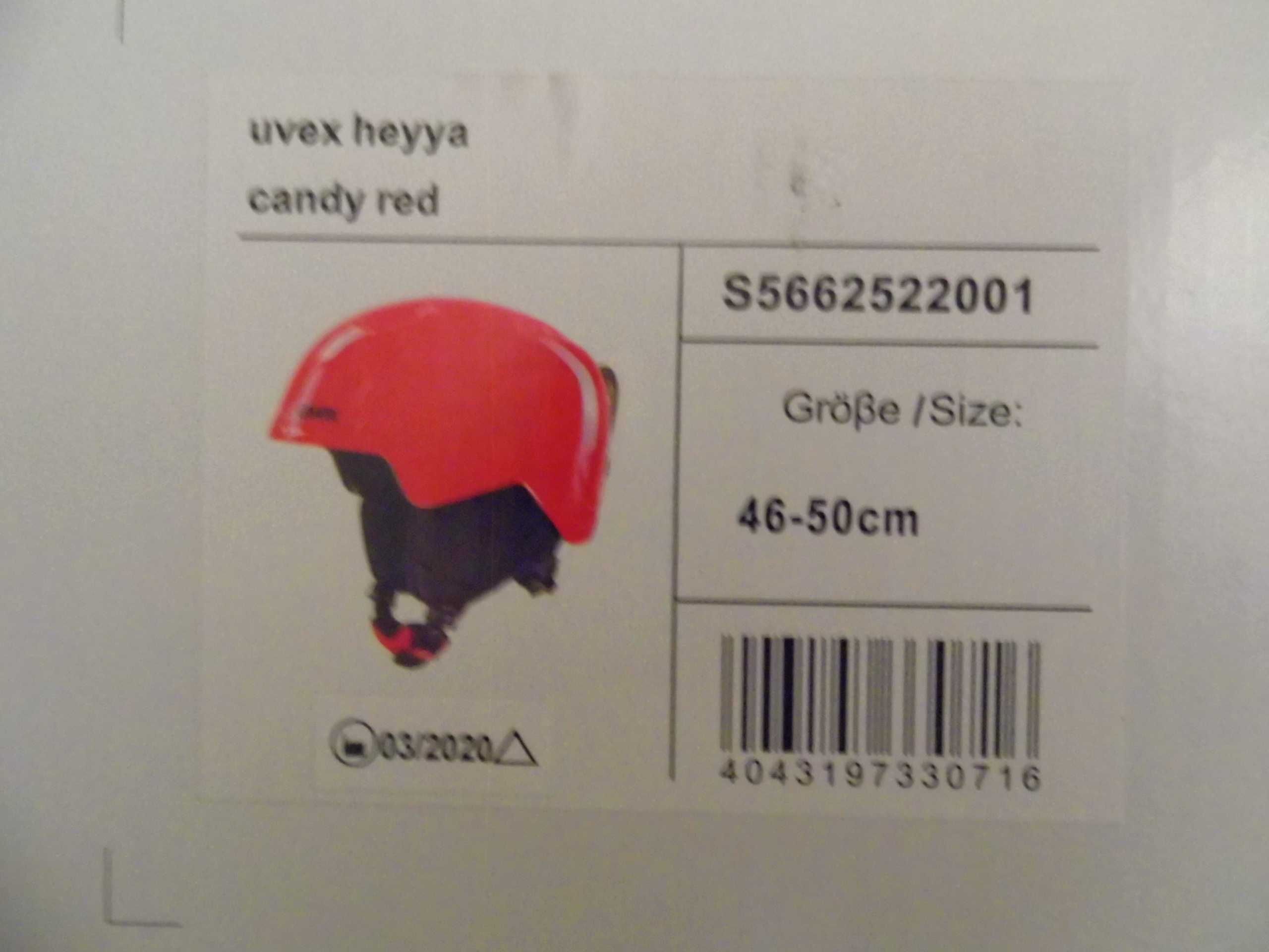 Kask narciarski dziecięcy Uvex heyya Fire Red XS 46-50 Nowy