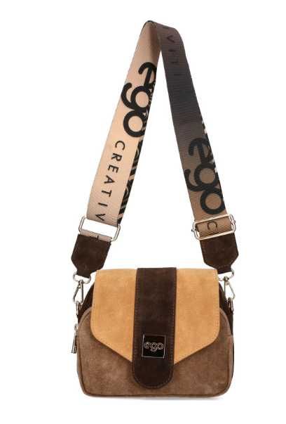 EGO ES0276CR  listonoszka kolorowe cudo skóra naturalna zamszowa