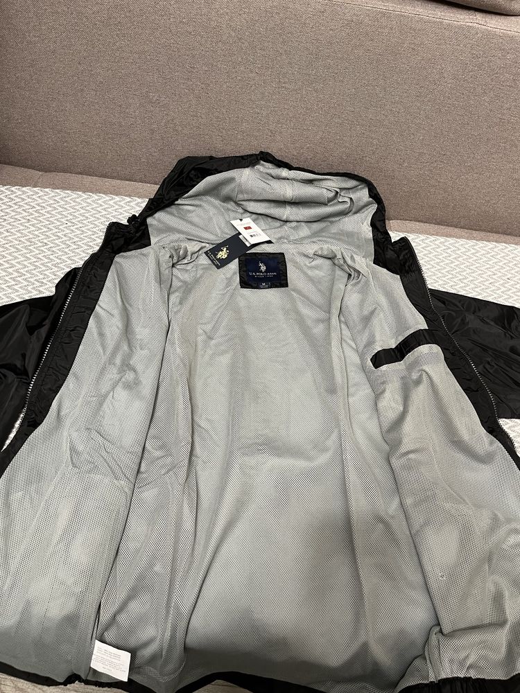 Нова спортивна куртка U.S. POLO USPA Solid Windbreaker Black