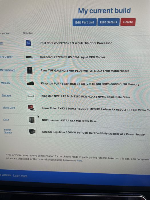 Gaming PC i7 13th 2k/4k gaming