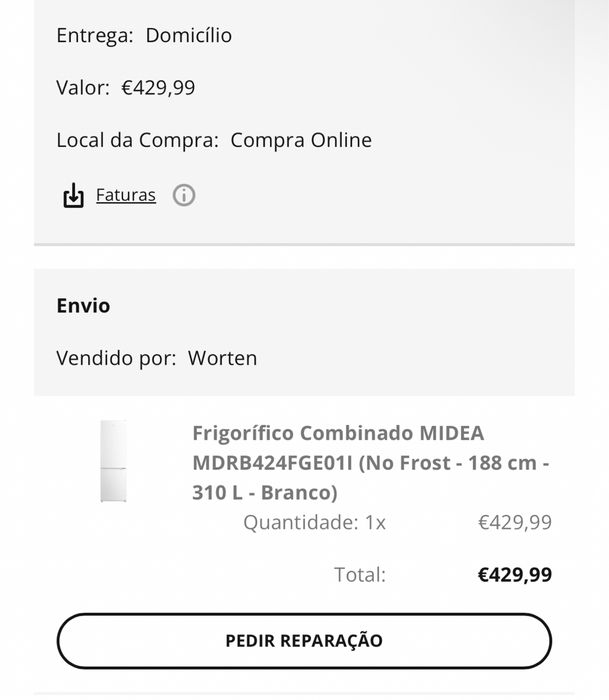 Frigorífico MIDEA 310L