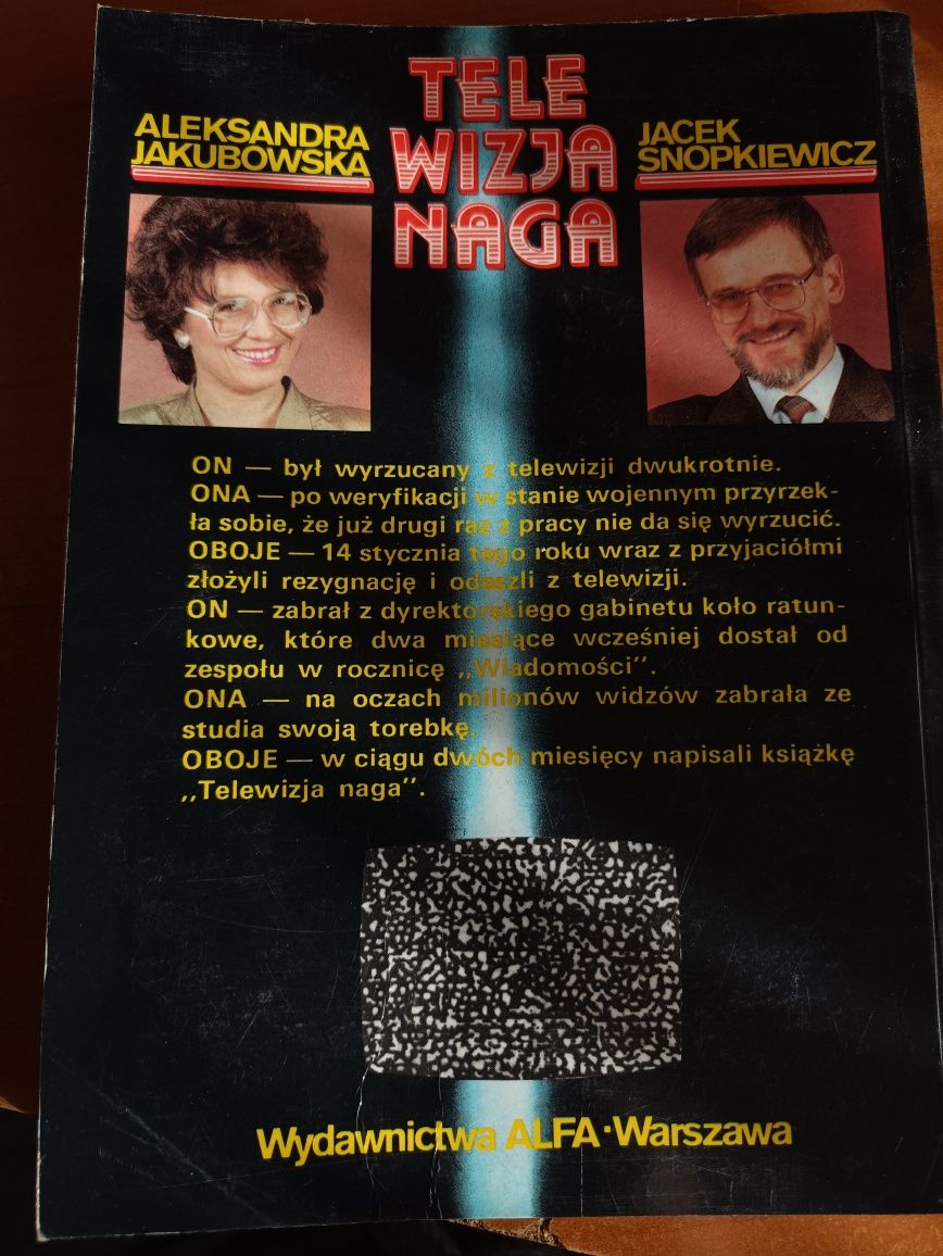 "Telewizja naga" Aleksandra Jakubowska, Jacek Snopkiewicz