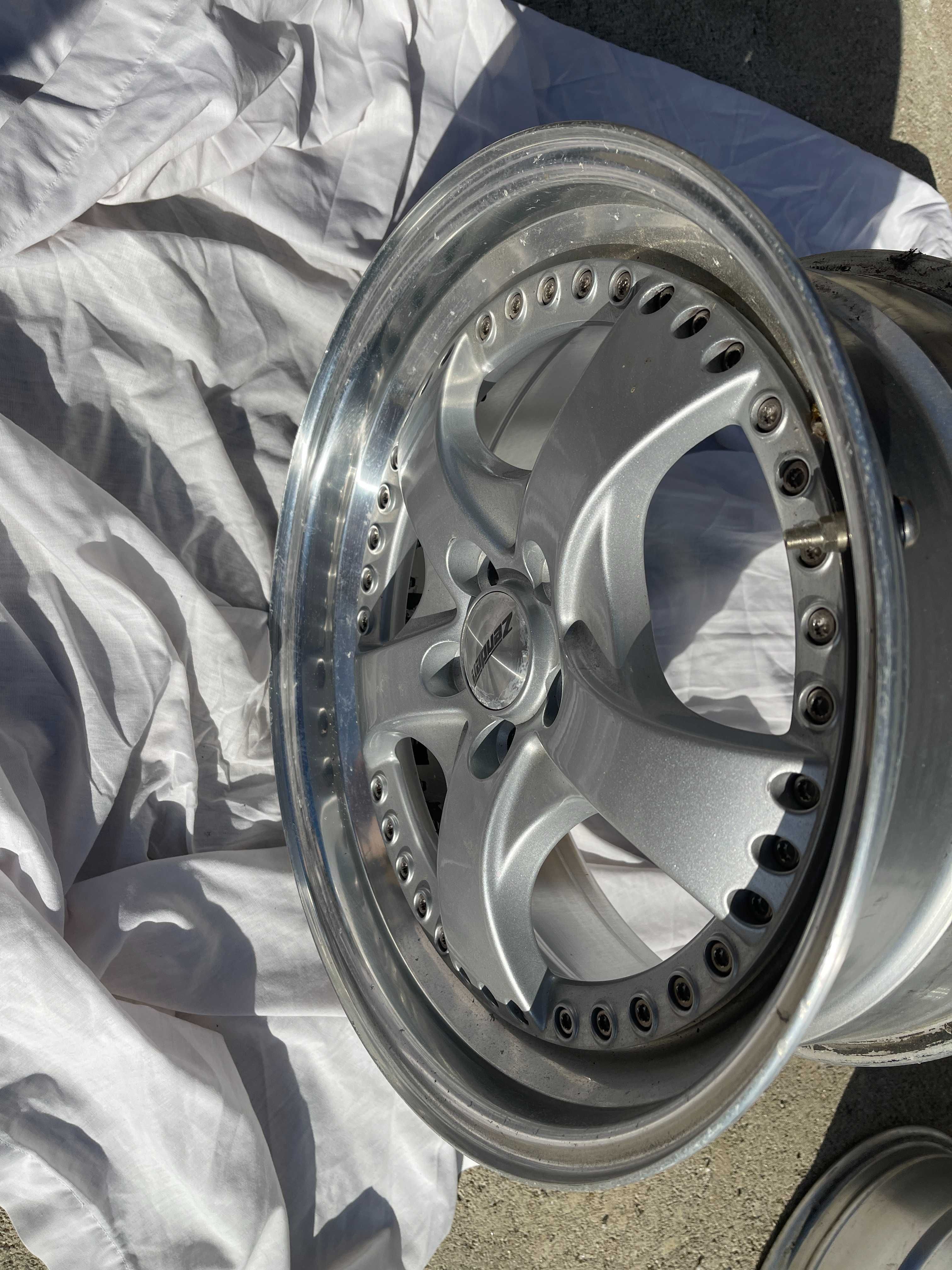 4 Jantes Zender Tripartidas Abas polida 17 5x100