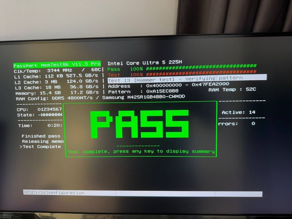 Оперативна памʼять Samsung DDR5 SODIMM 2×8GB 4800 MHz (M425R1GB4BB0)
