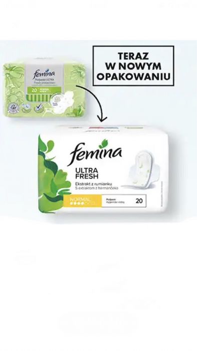 Femina zielone 10 opakowań.Szybka wysyłka!