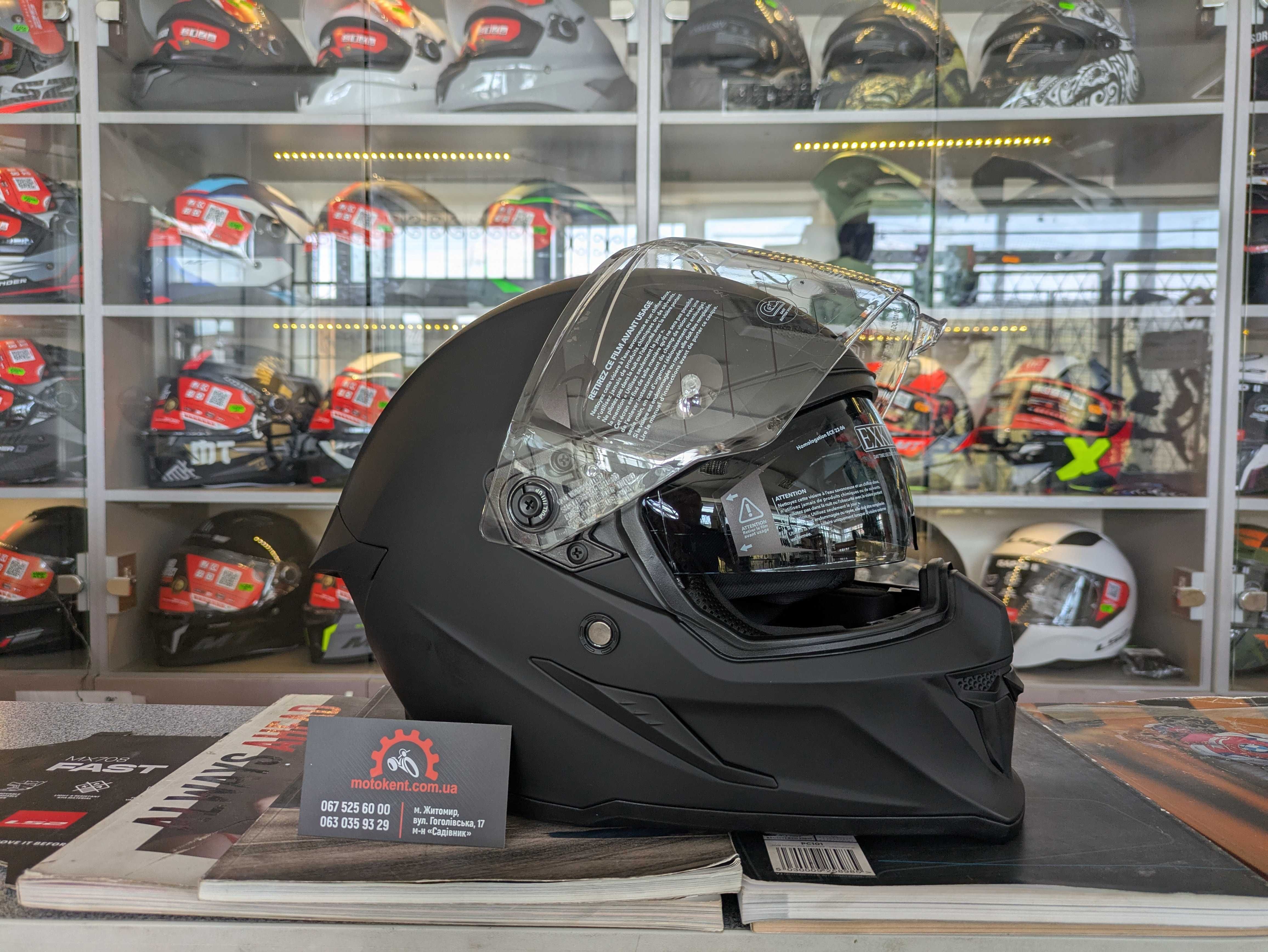 Продам мото шолом інтеграл з окулярами EXKLUSIV Goliath не MT не LS2