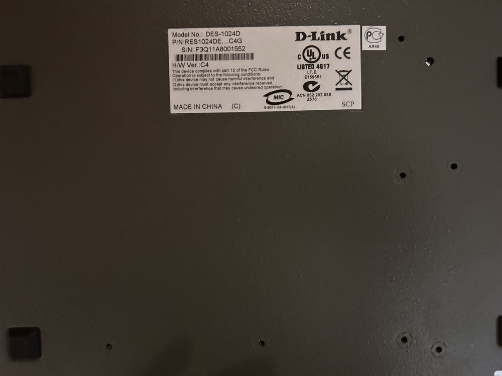 Коммутатор D-Link DES-1024D 24port 10/100BaseTX RM