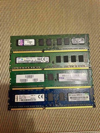 Оперативная Память на ПК DDR3 2Rx8 4GB 12800E 1600МГц В ассортименте