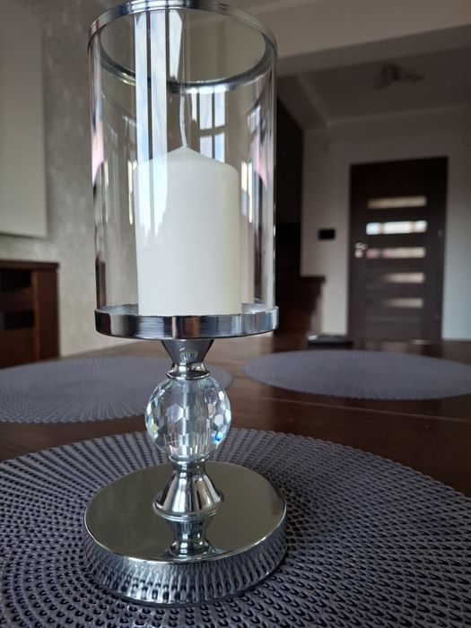 Świecznik glamour, dekoracja, dostępne 3 sztuki