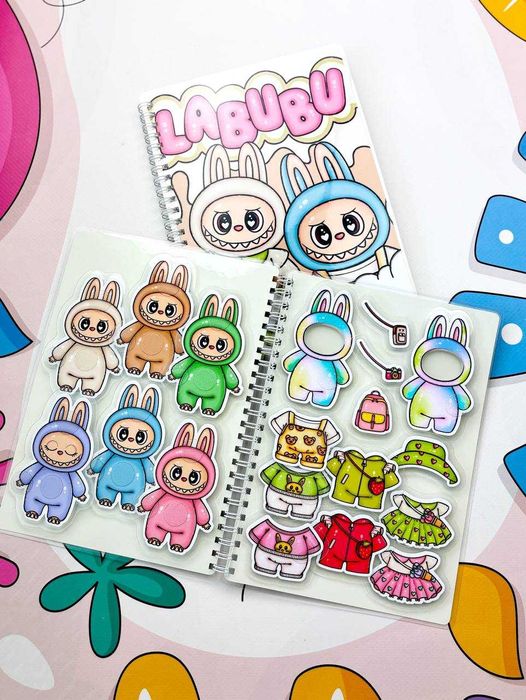 Книжка на липучках будинок Лабубу, персонажи та аксесуари LABUBU