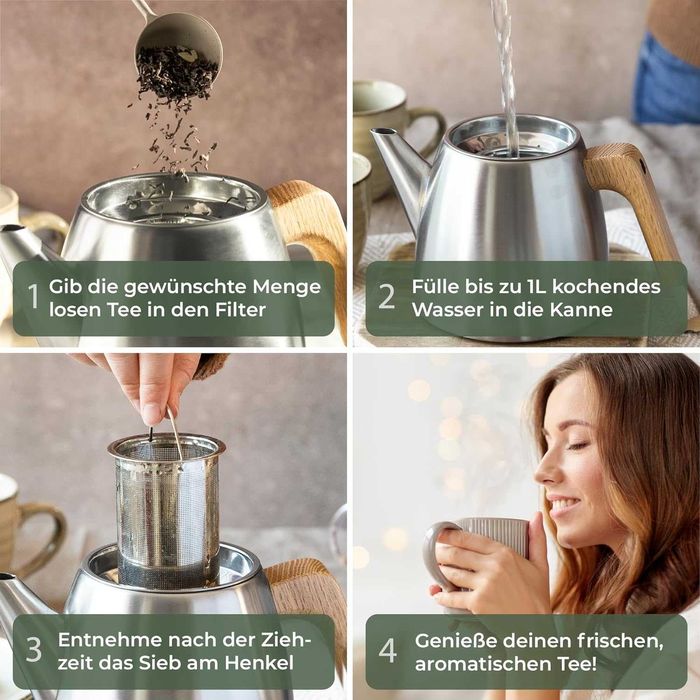 Nowy dzbanek do herbaty / imbryk / dzban / zaparzacz / WALDWERK!A3078!