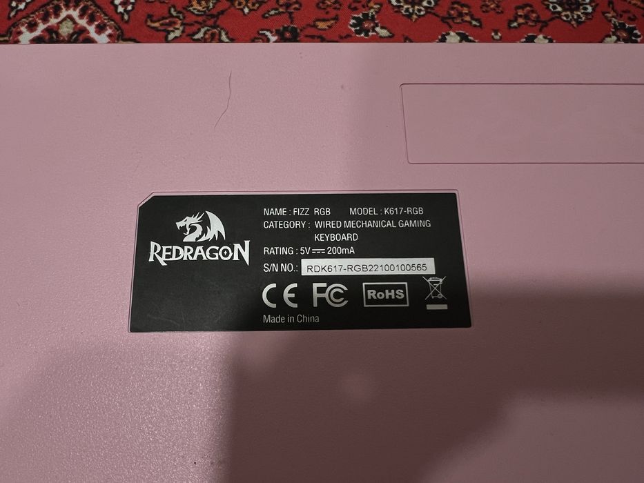 Клавіатура Redragon Fizz K617 ENG (K617RGB-GW) Проект!!!