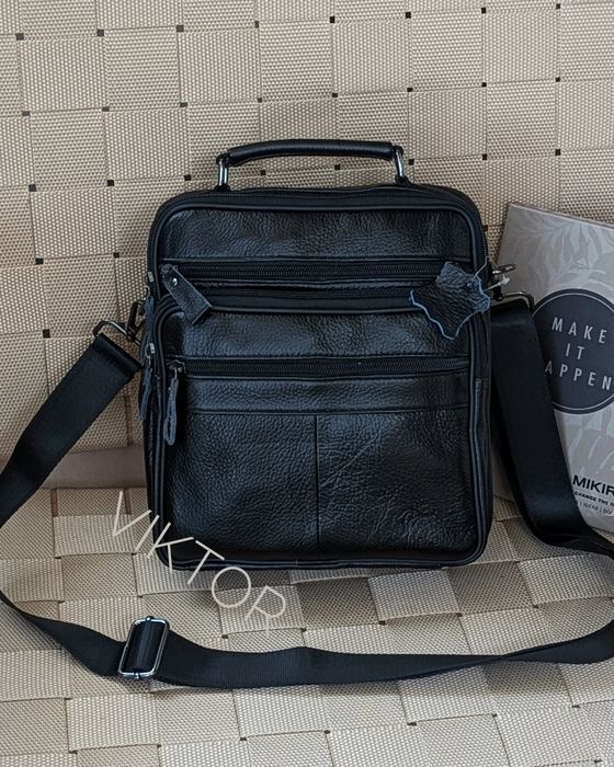 Кожаная мужская сумка Leadhake с ручкой. Размер L. Шкіряна сумка