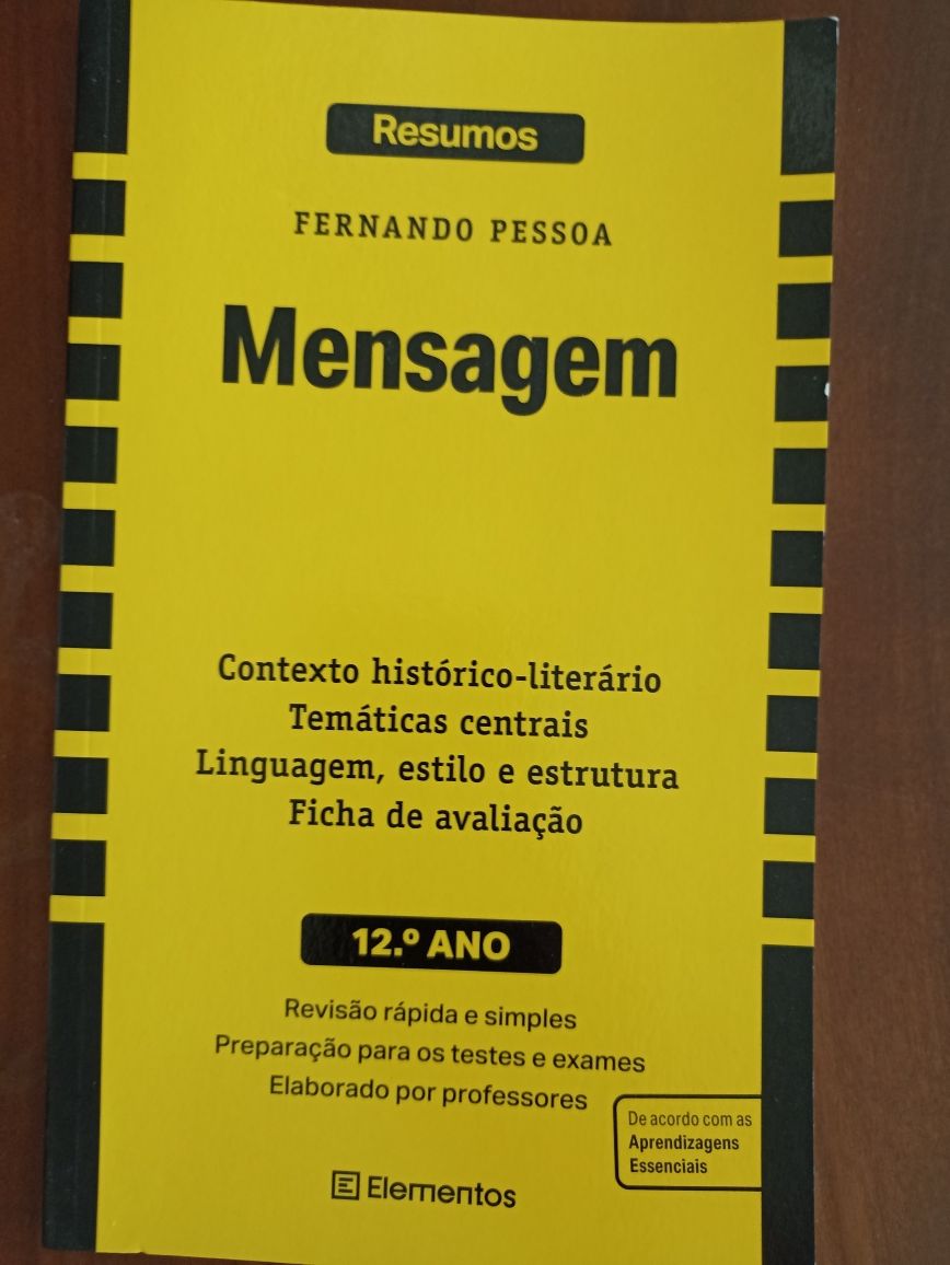 Livro de resumos da obra Mensagem