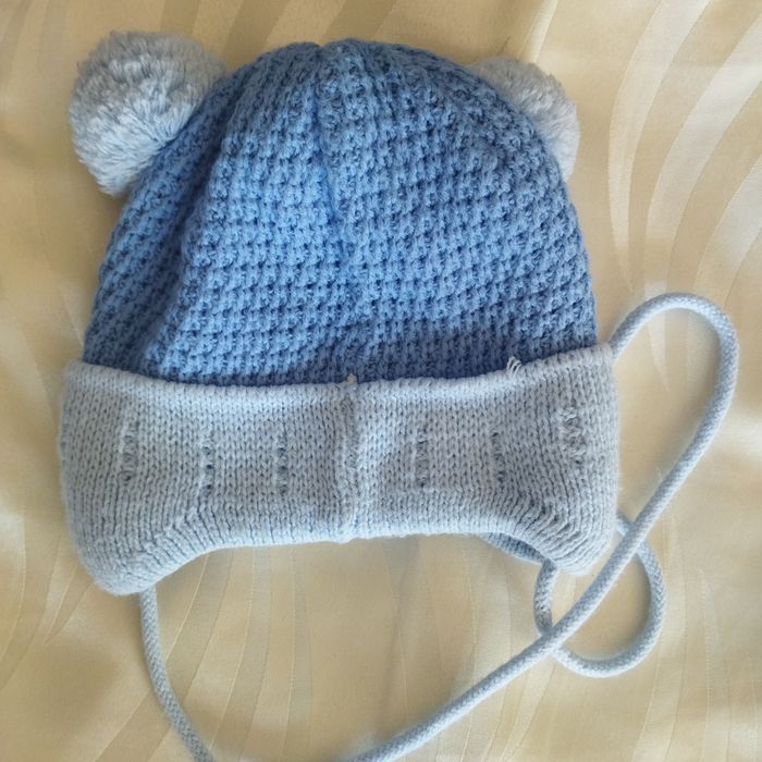 Czapka kotek uniseks na dziecko 2 lata