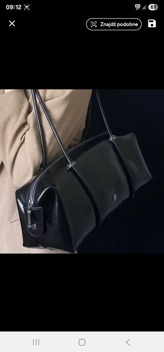 Hit Nowość Torebka bagietka jamnik premium czarna
