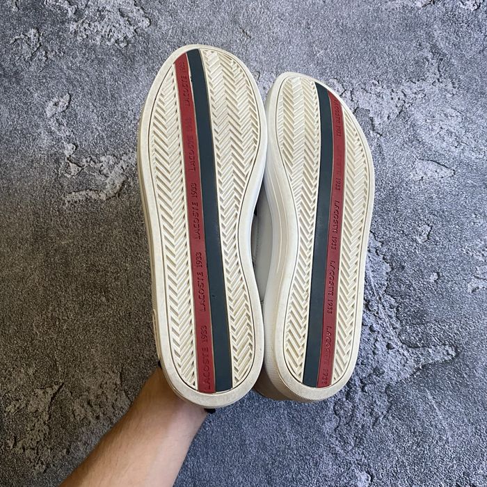 Кеди чоловічі від lacoste, сірі кеди-кросівки лакоста франція, vintage