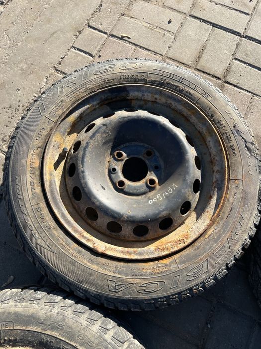 Kola zimowe opony zima felgi stalowe kangoo I 4x100 r14