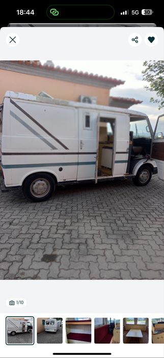 Fiat 242 18d trabalha bem autocaravana