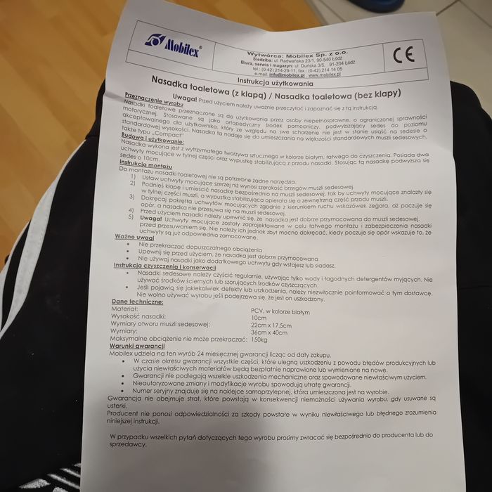 Nakładka podwyższająca na sedes