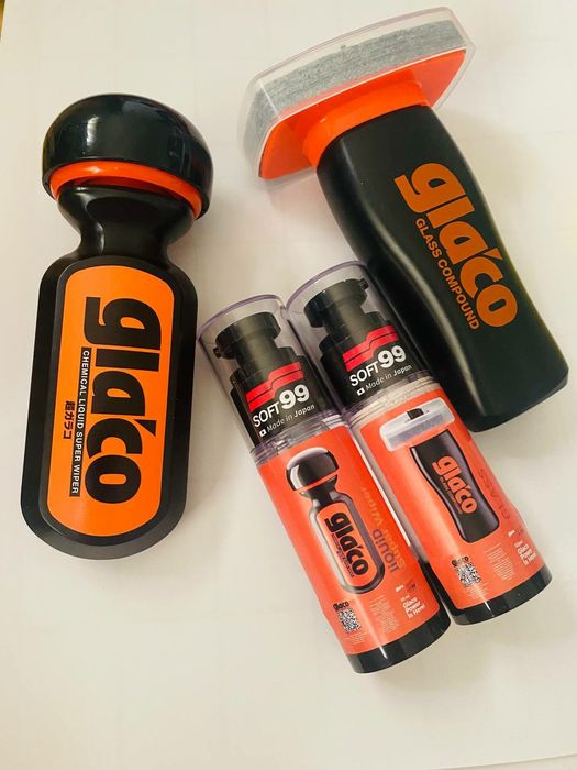 Комплект Soft99 для скла: Glaco Ultra + Compound Z Антидощ + Очищення