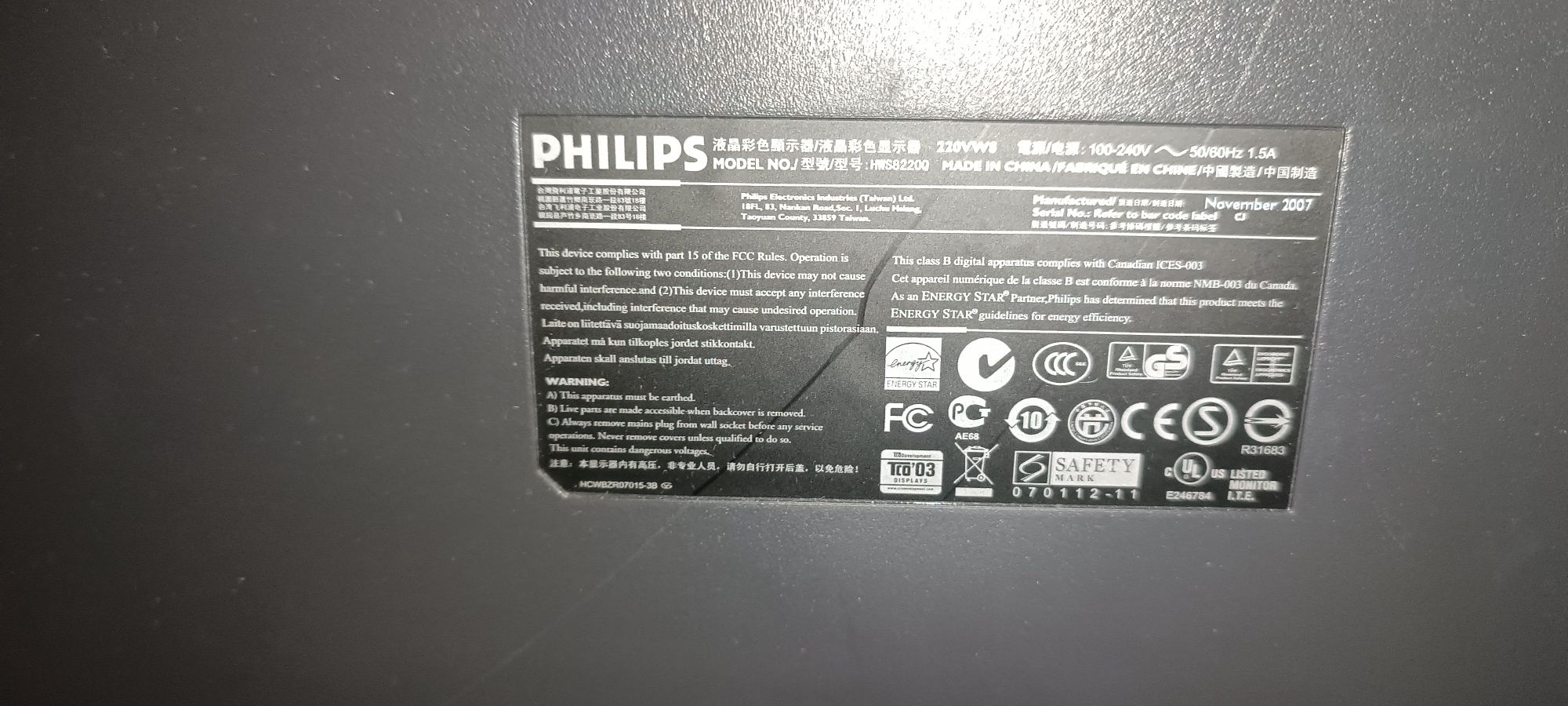 Monitor Philips impecável