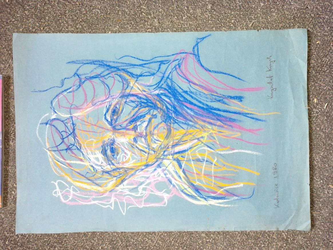 Krzych Krzysztof obraz grafika pastel
