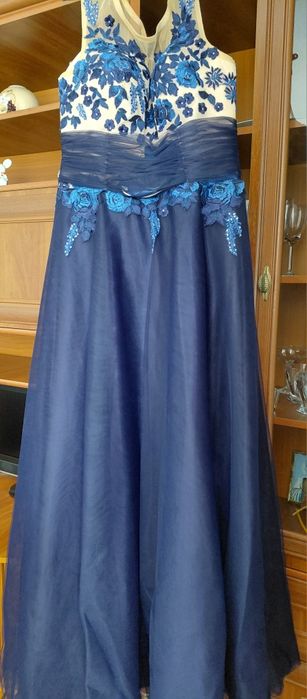 Сукня випускна синя