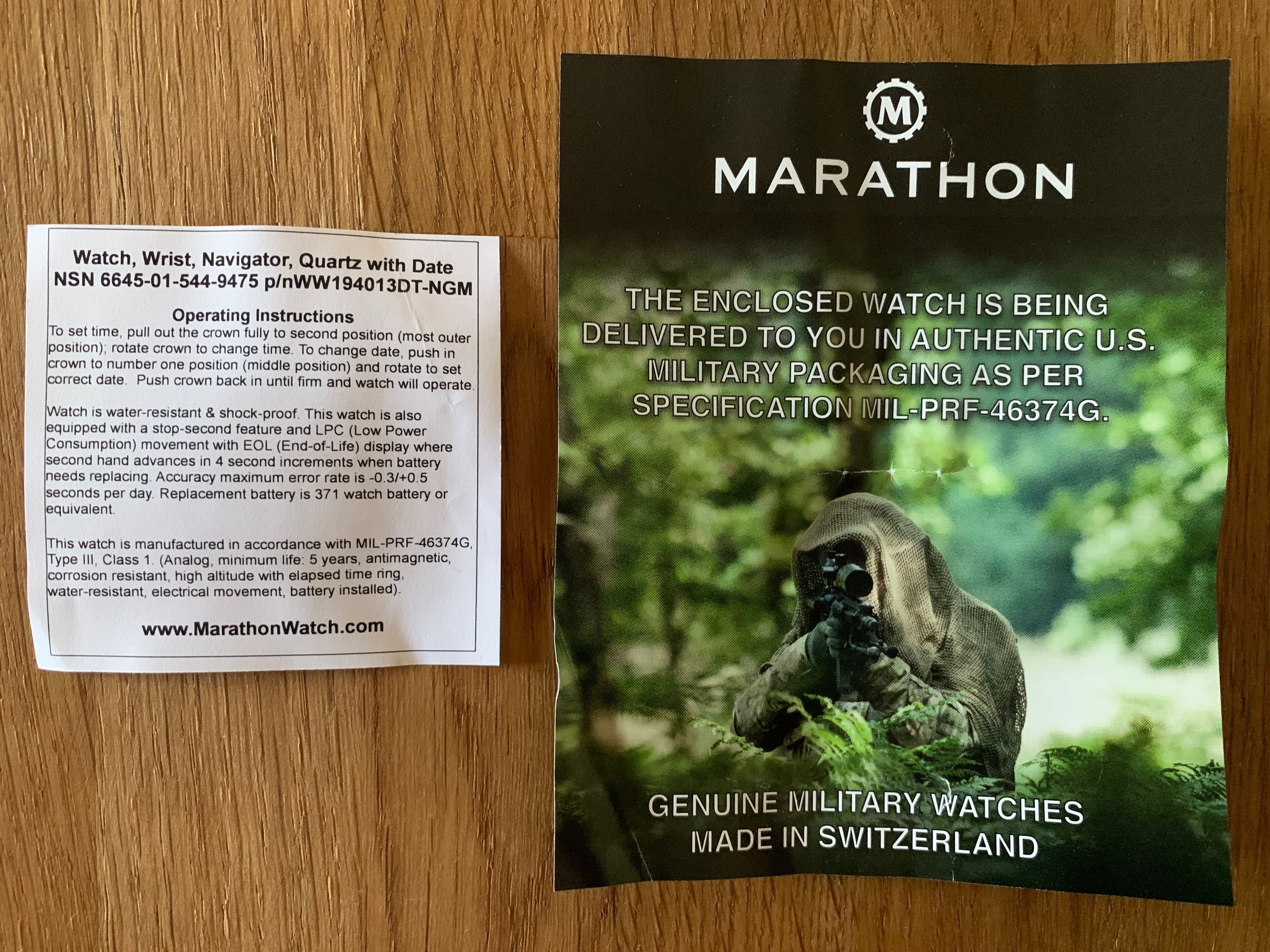 Marathon Navigator Desert Tan c/ Data 41mm