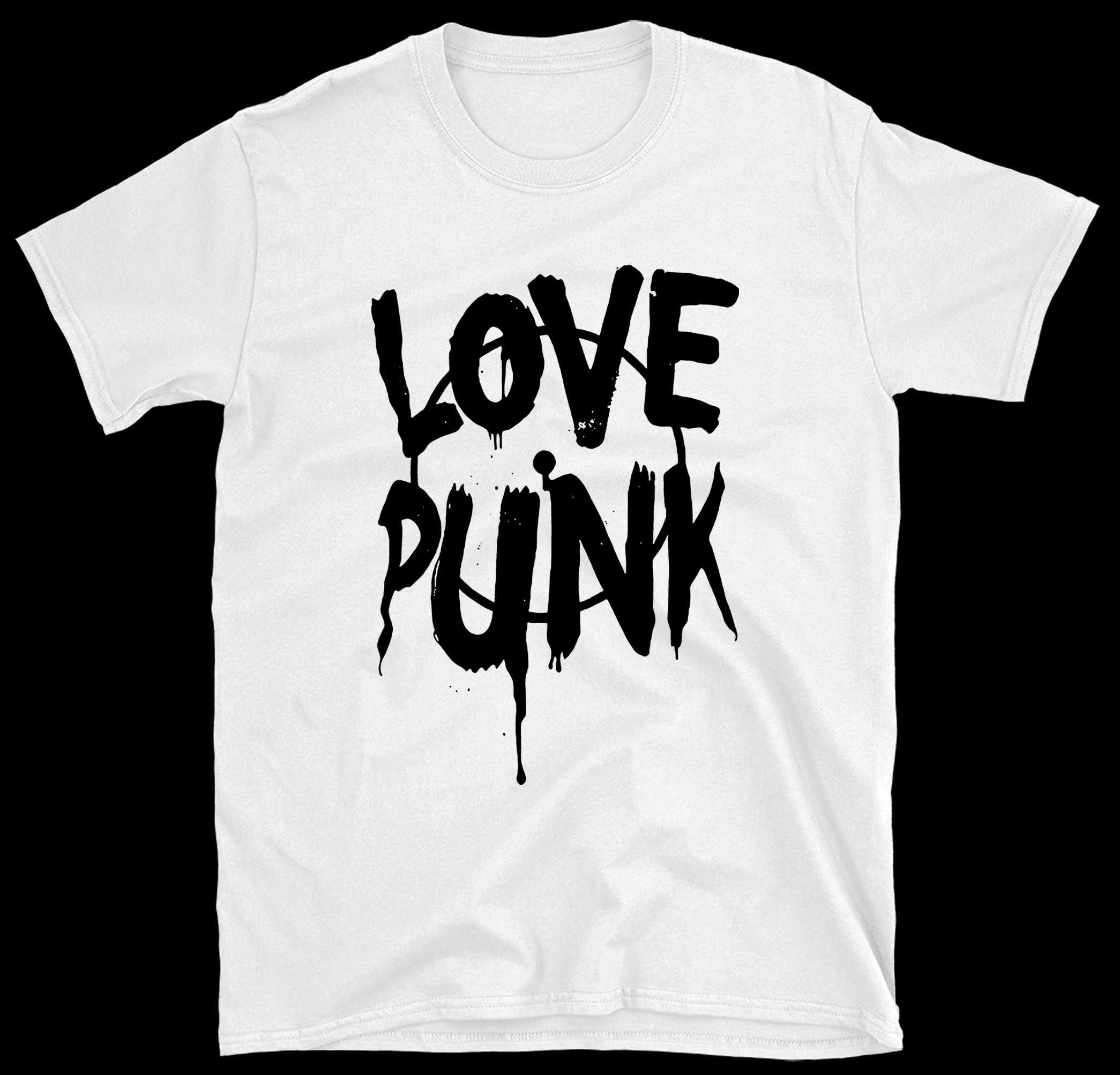 nowa biała koszulka punk's not dead, koszulka pankowa na koncert