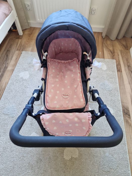 Wózek dla lalki berjuan la nina granatowo różowy