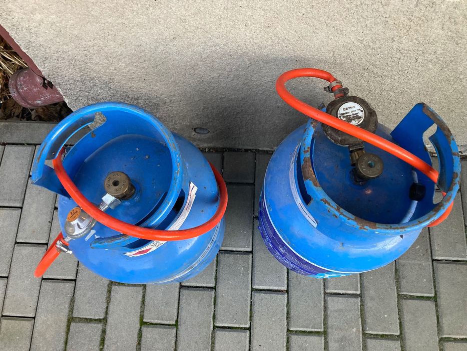 Butla gazowa 11 kg z reduktorem, 3 sztuki