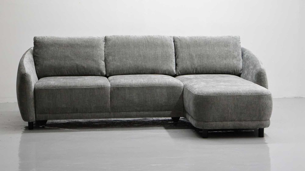 TNŁ Narożnik funkcja spania pojemnik na pościel poduszki salon rogówka