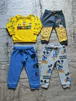 Zestaw ubrań dla chłopca 92 H&M Mickey Mouse Disney spodnie bluza