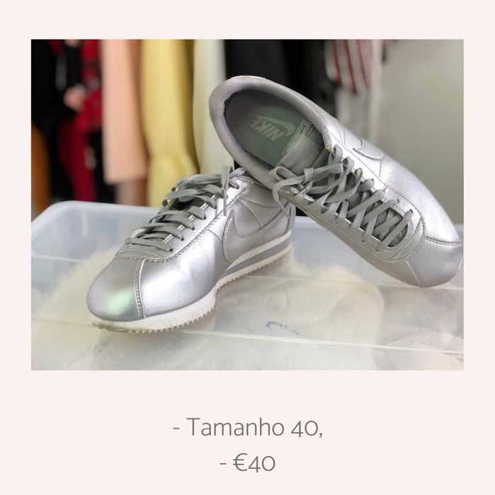 Nike Cortez Prateado