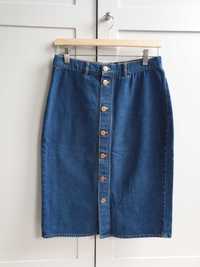 Spódnica dżinsowa jeansowa spódnica szwedzka Monki guziki 38 40