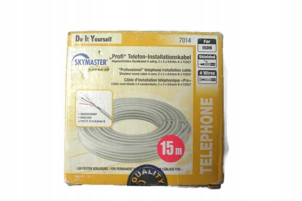 Kabel telefoniczny kabel do telefonu 15M