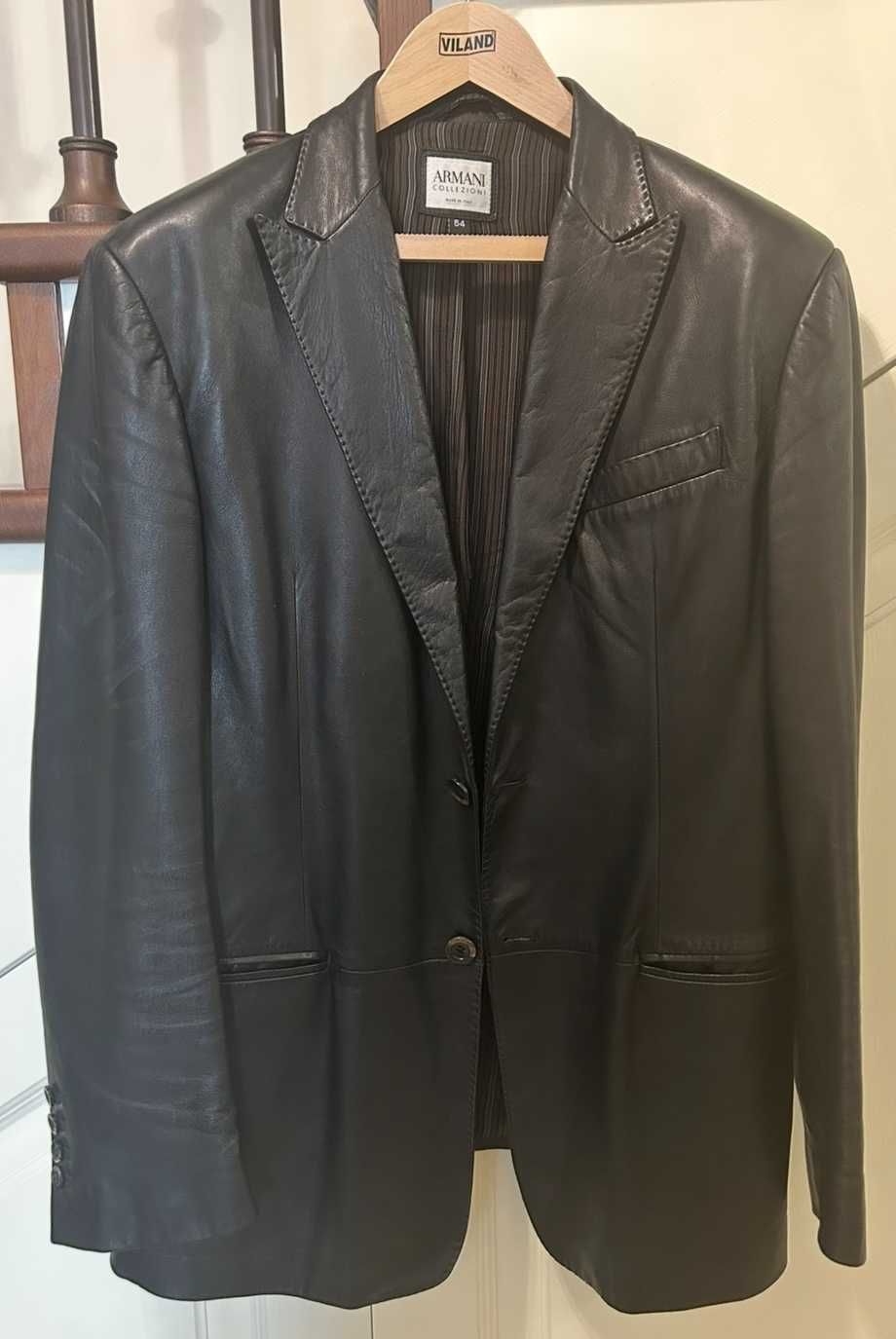 Піджак чоловічий, шкіряний (лайка), Armani, вживаний