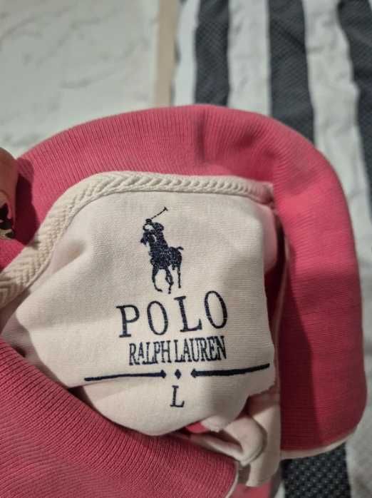 Różowa koszulka męska polo ala Ralph Laure*n