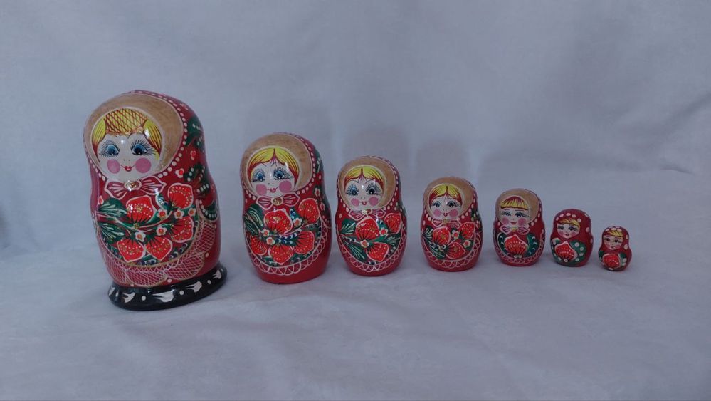 Продам матрёшки, 7 штук в наборе, ручная работа
