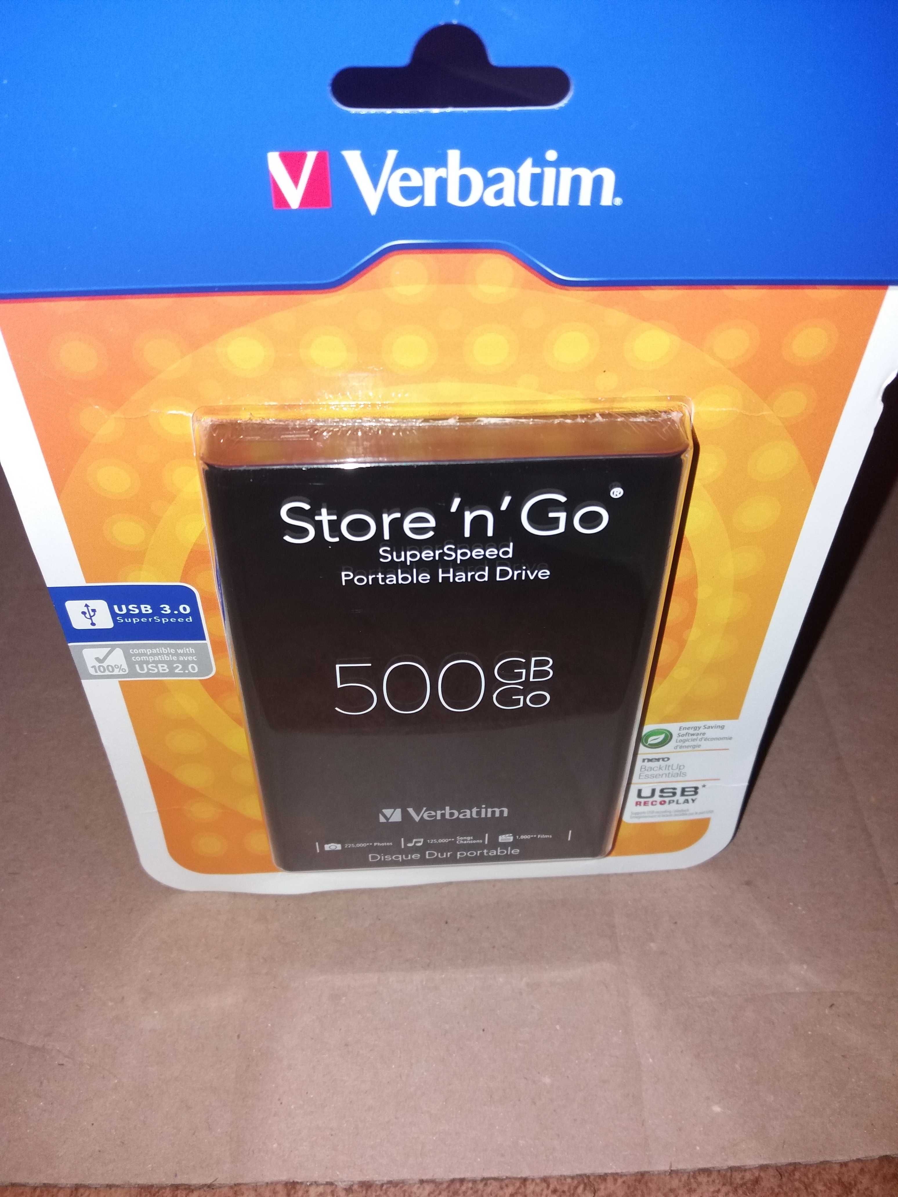 DYSK ZEWNĘTRZNY - Verbatim Store 'n' Go 53029 2.5'' 500GB, USB 3.0