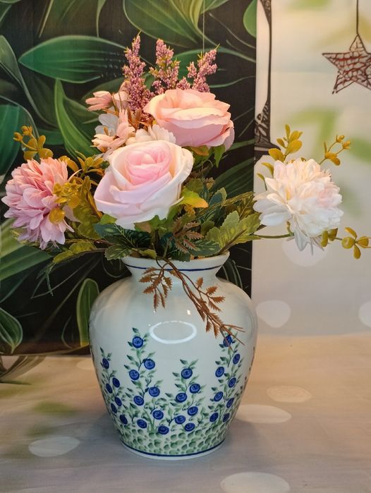 Wazon ceramiczny średni ceramika Zakłady Ceramiczne Bolesławiec