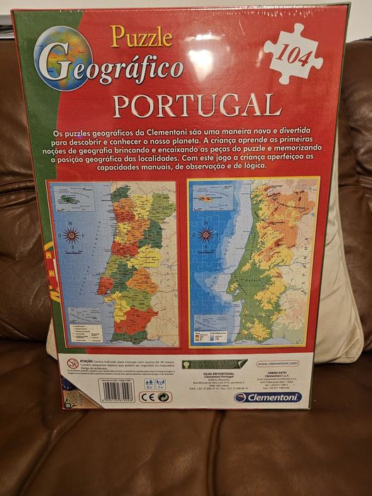 Puzzle geográfico novo, duplo