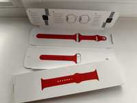 Ремінець ,ремешок красного,червоного кольору,часы Apple Watch, 45 mm.