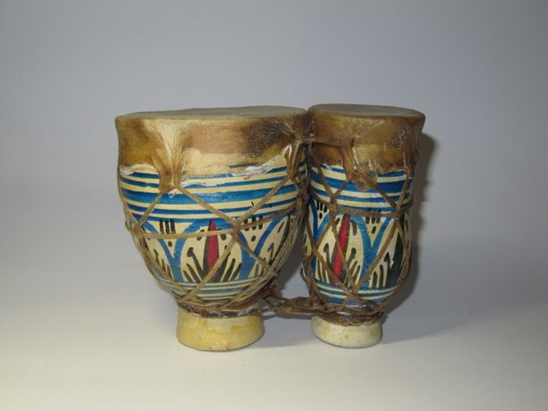 Марокко двойной керамический барабан бонго ручная роспись