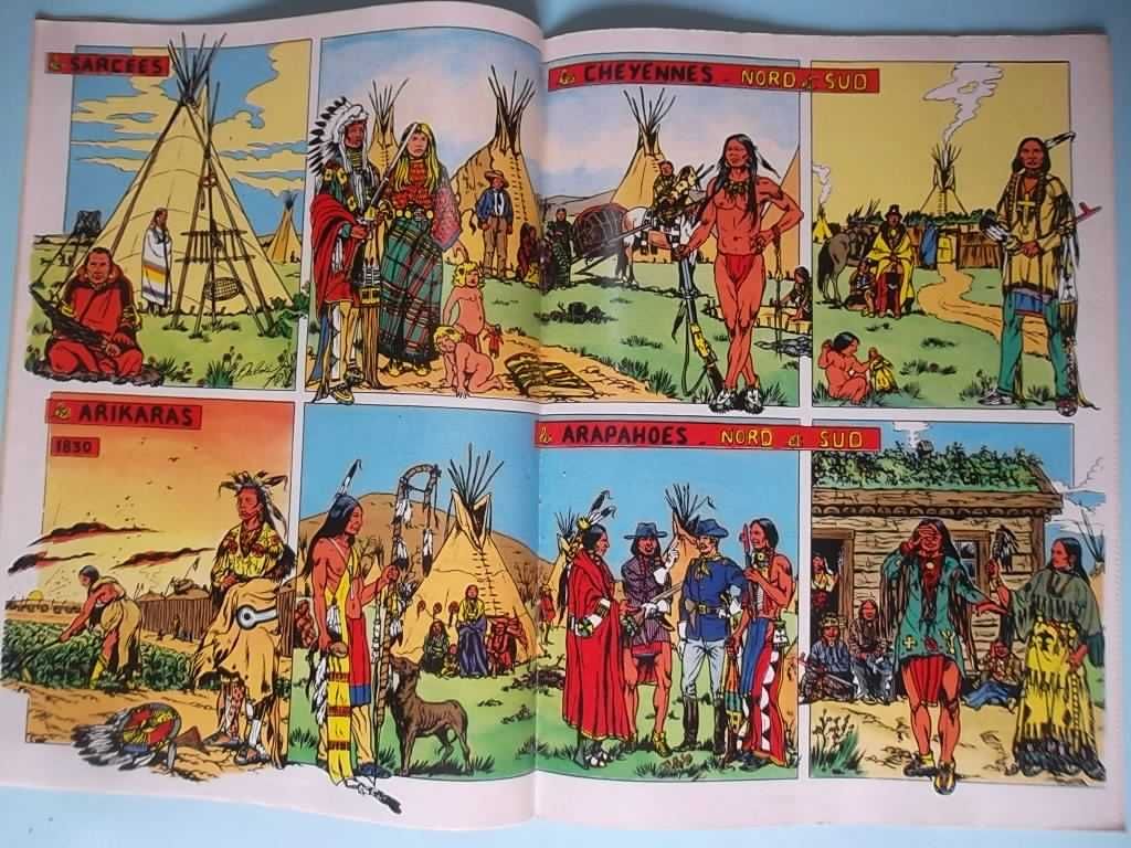 7 Revistas SPIROU com suplementos "Les Indiens..." por Daniel Dubois