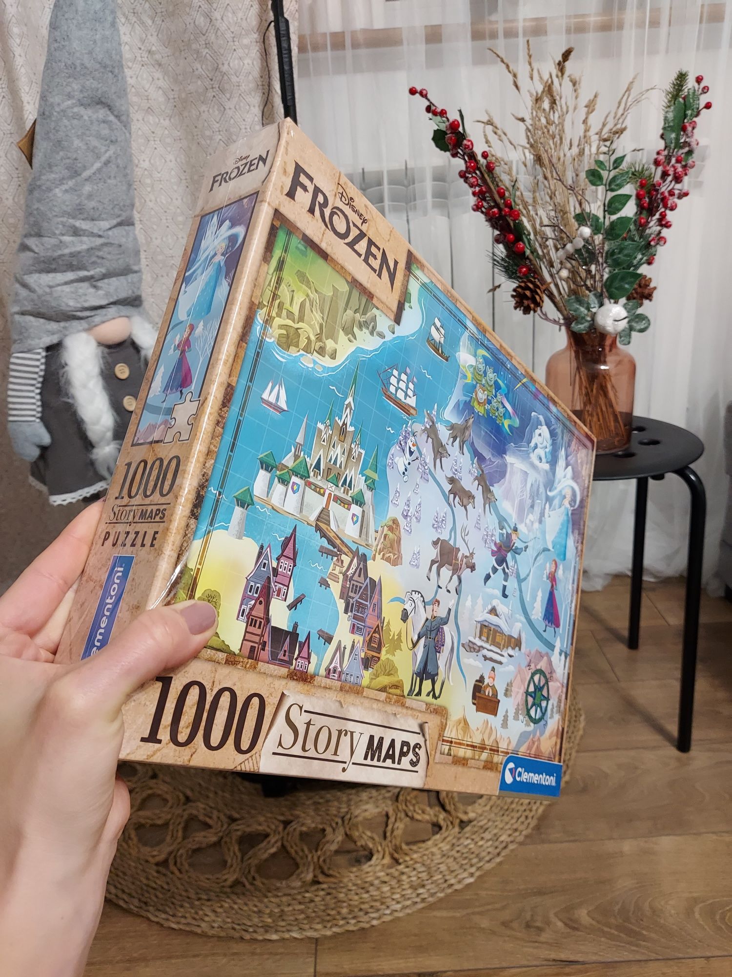 Nowe puzzle Clementoni Frozen Story Maps 1000