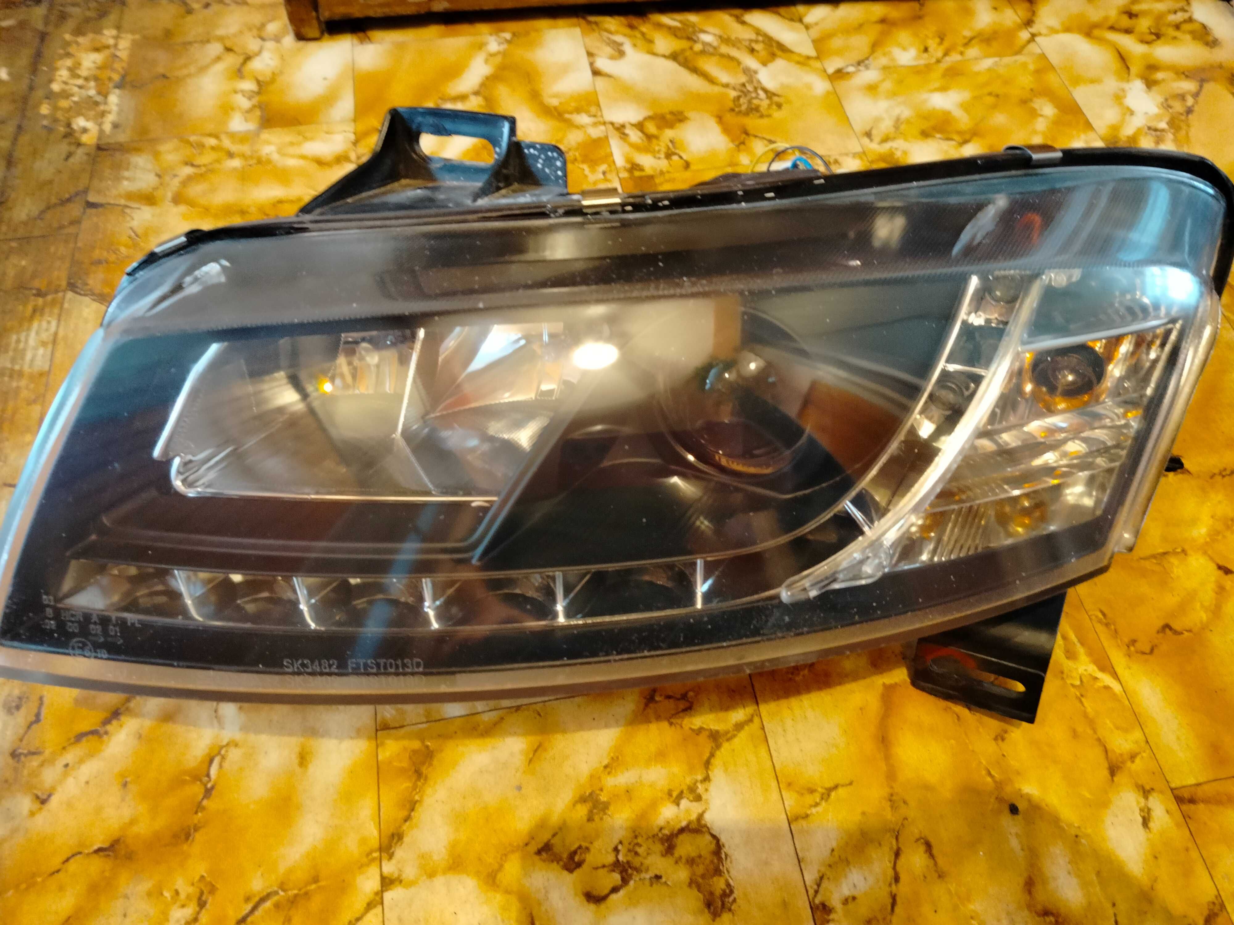 fiat stilo 3d lampy,reflektory led daylight,sonar